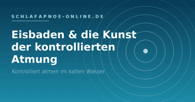 Eisbaden und kontrollierte Atmung im kalten Wasser